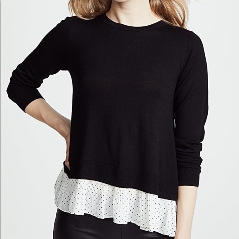 Club Monaco arlietta split back layered sweater